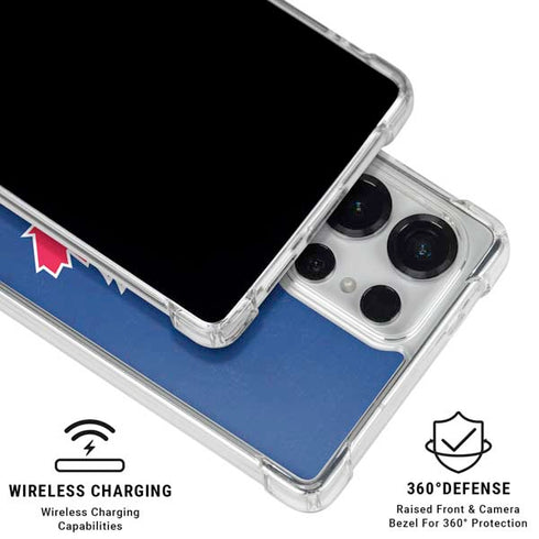 MLB Toronto Blue Jays Solid Distressed Galaxy S25 Ultra Clear Case