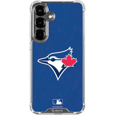 MLB Toronto Blue Jays Solid Distressed Galaxy S26 Clear Case