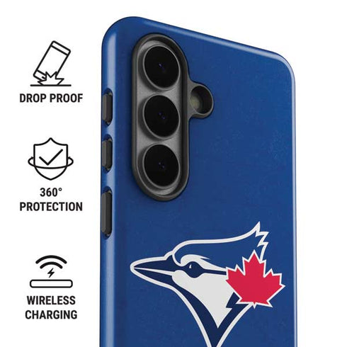 MLB Toronto Blue Jays Solid Distressed Galaxy S26 Impact Case