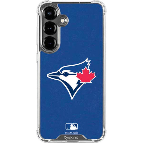 MLB Toronto Blue Jays Solid Distressed Galaxy S26 Plus Clear Case