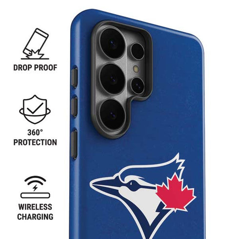 MLB Toronto Blue Jays Solid Distressed Galaxy S26 Ultra Impact Case