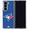 MLB Toronto Blue Jays Solid Distressed Galaxy Z Fold5 5G Clear Case