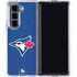 MLB Toronto Blue Jays Solid Distressed Galaxy Z Fold5 5G Clear Case