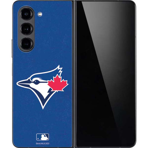 MLB Toronto Blue Jays Solid Distressed Galaxy Z Fold5 5G Skin