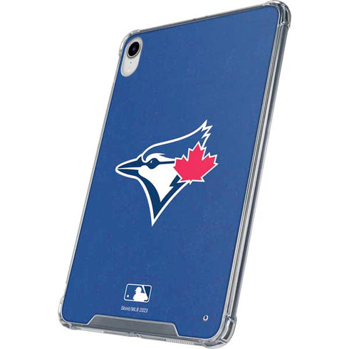 MLB Toronto Blue Jays Solid Distressed iPad 11th Gen (2025) Clear Case