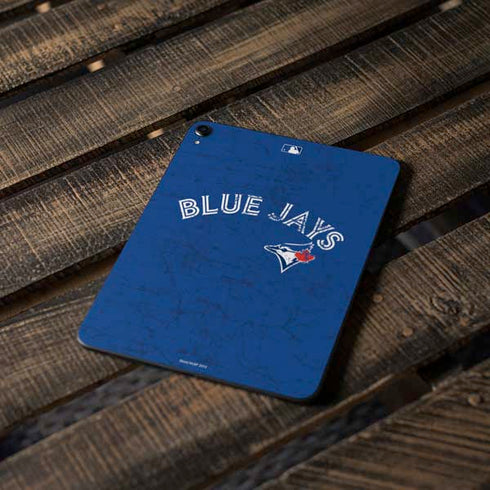 MLB Toronto Blue Jays Solid Distressed Apple iPad Pro Skin
