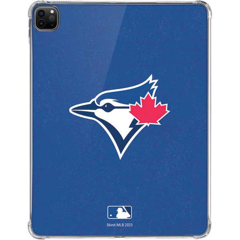 MLB Toronto Blue Jays Solid Distressed iPad Pro 11in (2024) Clear Case