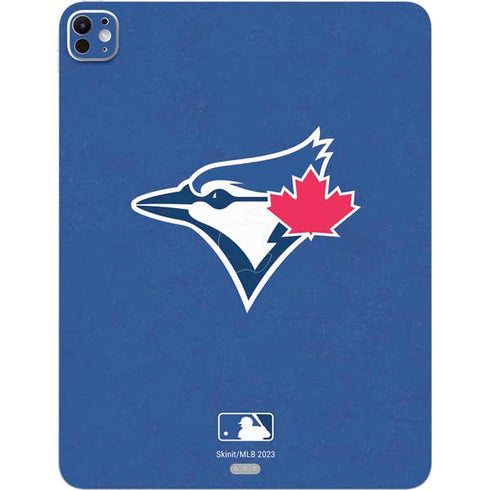 MLB Toronto Blue Jays Solid Distressed iPad Pro 13in M4 (2024) Skin