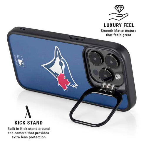 MLB Toronto Blue Jays Solid Distressed iPhone 13 Pro Max Kickstand Case