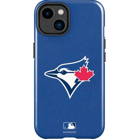 MLB Toronto Blue Jays Solid Distressed iPhone 15 Impact Case
