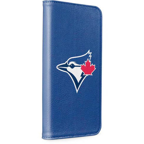 MLB Toronto Blue Jays Solid Distressed iPhone 15 Plus Folio Case