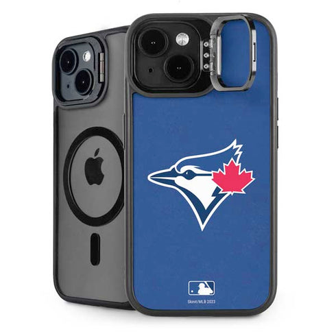 MLB Toronto Blue Jays Solid Distressed iPhone 15 Plus Kickstand Case