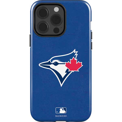MLB Toronto Blue Jays Solid Distressed iPhone 15 Pro Impact Case