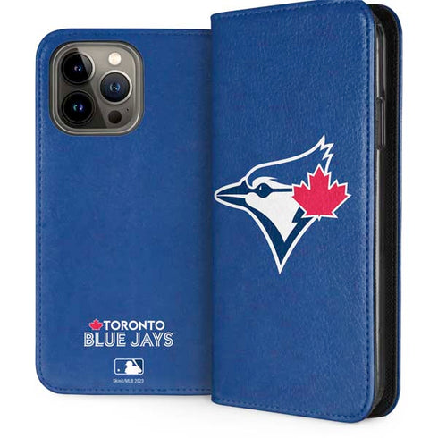 MLB Toronto Blue Jays Solid Distressed iPhone 15 Pro Max Folio Case