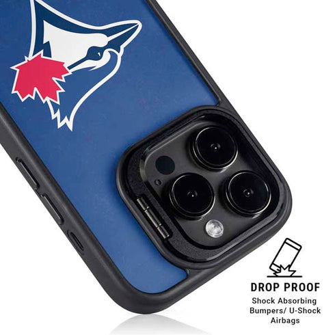 MLB Toronto Blue Jays Solid Distressed iPhone 15 Pro Max Kickstand Case