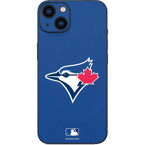 MLB Toronto Blue Jays Solid Distressed iPhone 15 Skin
