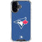MLB Toronto Blue Jays Solid Distressed iPhone 16 Clear Case