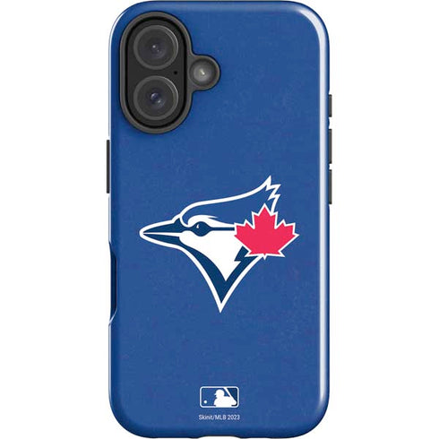 MLB Toronto Blue Jays Solid Distressed iPhone 16 Impact Case
