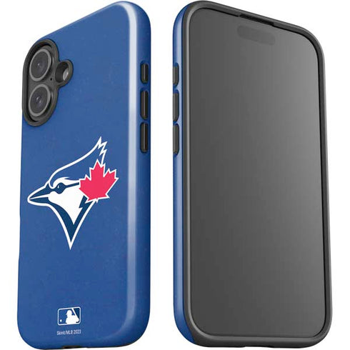 MLB Toronto Blue Jays Solid Distressed iPhone 16 Impact Case