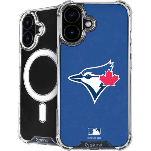 MLB Toronto Blue Jays Solid Distressed iPhone 16 MagSafe Case