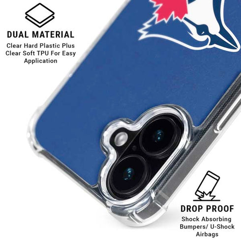MLB Toronto Blue Jays Solid Distressed iPhone 16 MagSafe Case