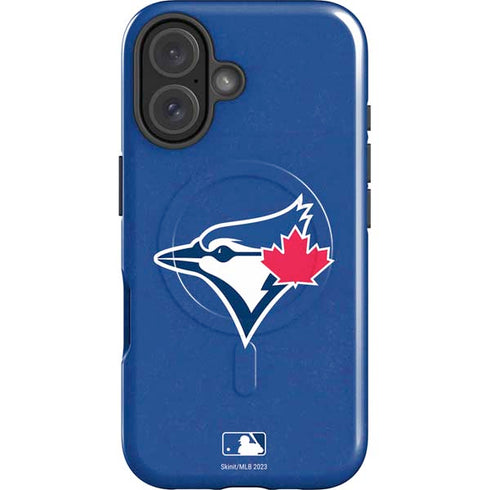 MLB Toronto Blue Jays Solid Distressed iPhone 16 Plus Magsafe Impact Case