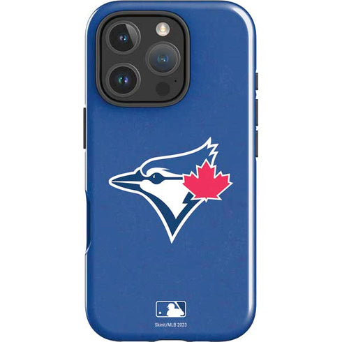 MLB Toronto Blue Jays Solid Distressed iPhone 16 Pro Impact Case