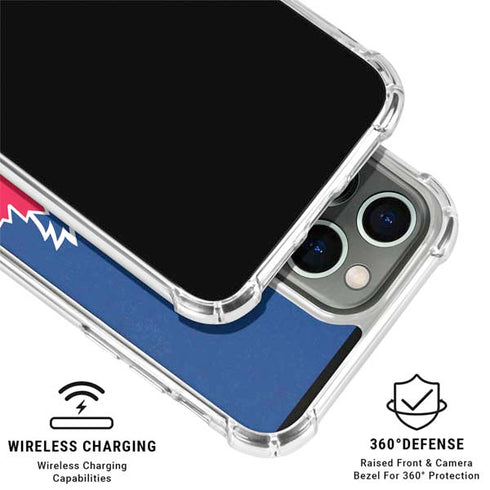 MLB Toronto Blue Jays Solid Distressed iPhone 16 Pro Max Clear Case