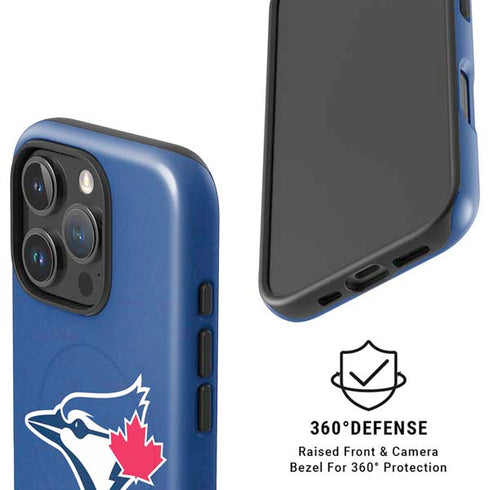 MLB Toronto Blue Jays Solid Distressed iPhone 16 Pro Max Magsafe Impact Case