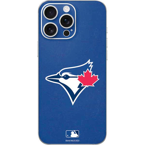 MLB Toronto Blue Jays Solid Distressed iPhone 16 Pro Max Skin