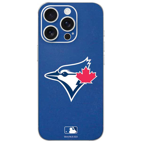 MLB Toronto Blue Jays Solid Distressed iPhone 16 Pro Skin