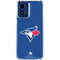 MLB Toronto Blue Jays Solid Distressed Moto G 5G (2024) Clear Case