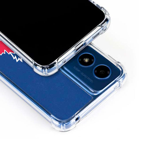 MLB Toronto Blue Jays Solid Distressed Moto G Play 4G (2024) Clear Case