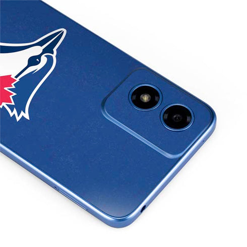 MLB Toronto Blue Jays Solid Distressed Moto G Play 4G (2024) Skin