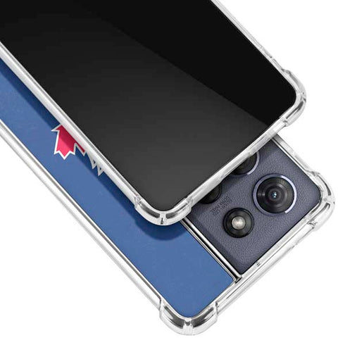 MLB Toronto Blue Jays Solid Distressed Moto G Power 5G (2025) Clear Case