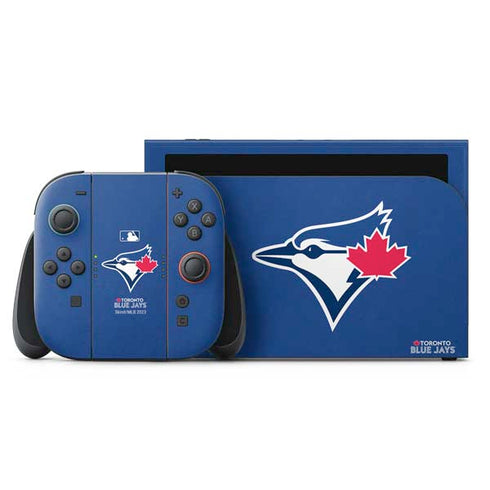 MLB Toronto Blue Jays Solid Distressed Nintendo Skins