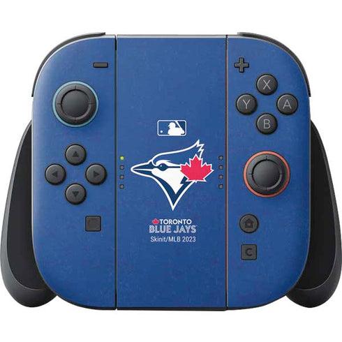 MLB Toronto Blue Jays Solid Distressed Nintendo Skins