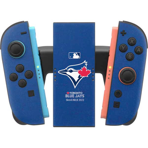 MLB Toronto Blue Jays Solid Distressed Nintendo Switch 2 (2025) Joy-Con Controller Skin