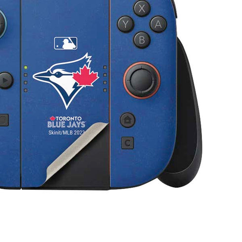 MLB Toronto Blue Jays Solid Distressed Nintendo Switch 2 (2025) Joy-Con Controller Skin