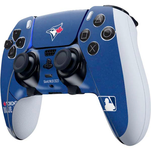 MLB Toronto Blue Jays Solid Distressed PS5 DualSense Edge Pro Controller Skin