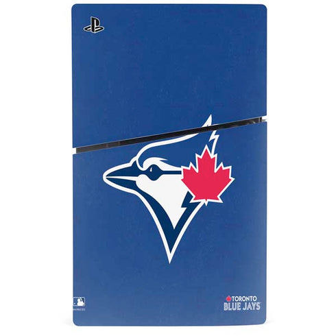 MLB Toronto Blue Jays Solid Distressed PS5 Slim Digital Edition Console Skin