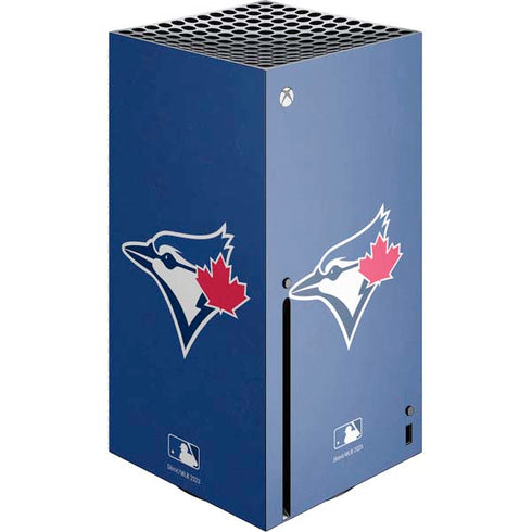 MLB Toronto Blue Jays Solid Distressed Xbox Series X Skins