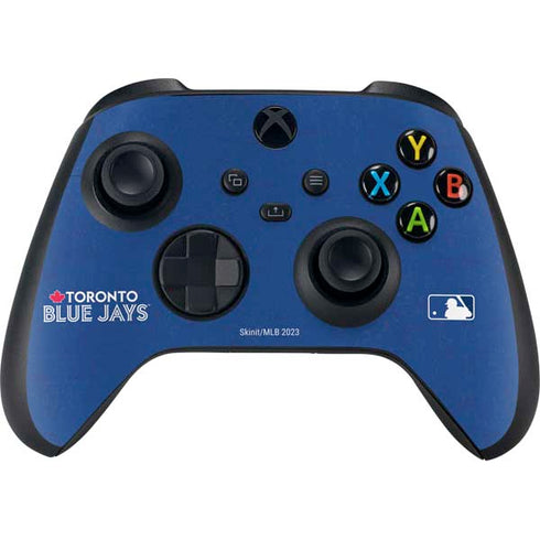 MLB Toronto Blue Jays Solid Distressed Xbox Series X Skins