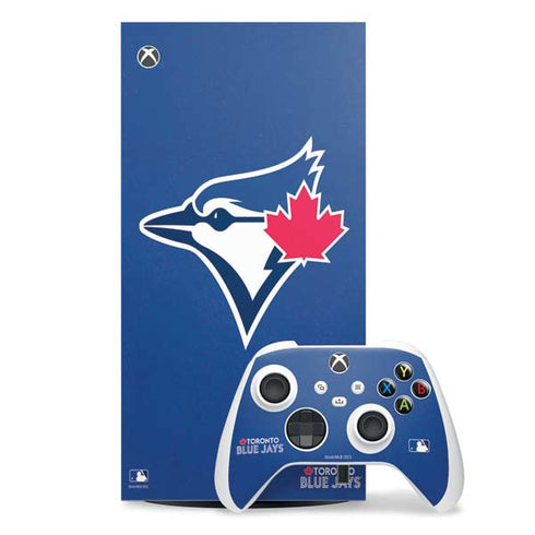 MLB Toronto Blue Jays Solid Distressed Xbox Series X Skins
