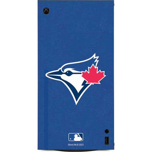 MLB Toronto Blue Jays Solid Distressed XBox Series X Digital Edition Console Skin