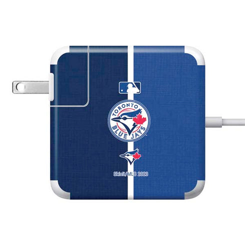 MLB Toronto Blue Jays Split 85W Power Adapter (15 and 17 inch MacBook Pro Charger) Skin