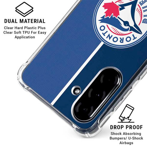 MLB Toronto Blue Jays Split Galaxy A36 5G Clear Case