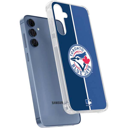 MLB Toronto Blue Jays Split Galaxy A55 5G Clear Case