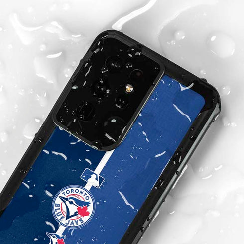 MLB Toronto Blue Jays Split Galaxy S24 Ultra Waterproof Case