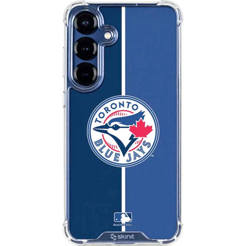 MLB Toronto Blue Jays Split Galaxy S25 FE Clear Case